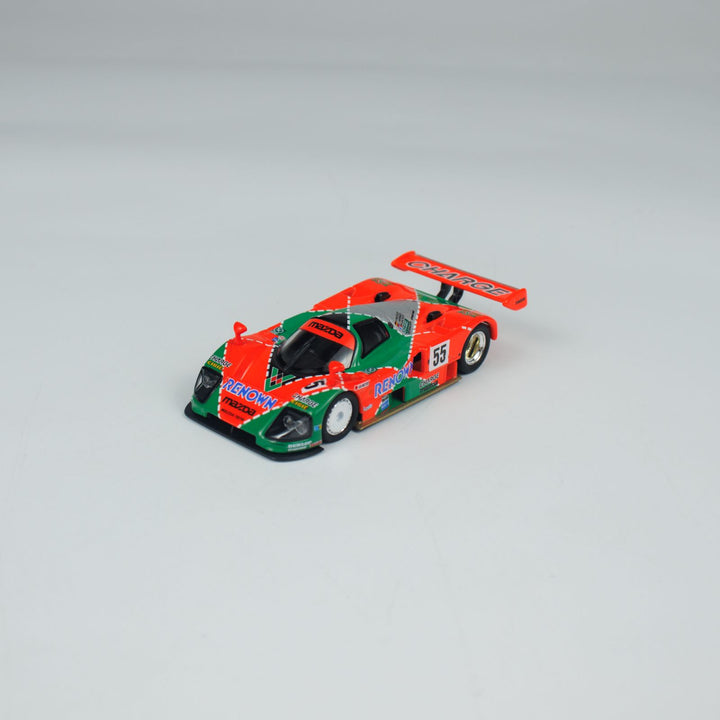 Kyosho 1:64 Mini Car &amp; Book Mazda 787B (NO.55) K07033B1-CL (Chinese Version) K07033B1-CL