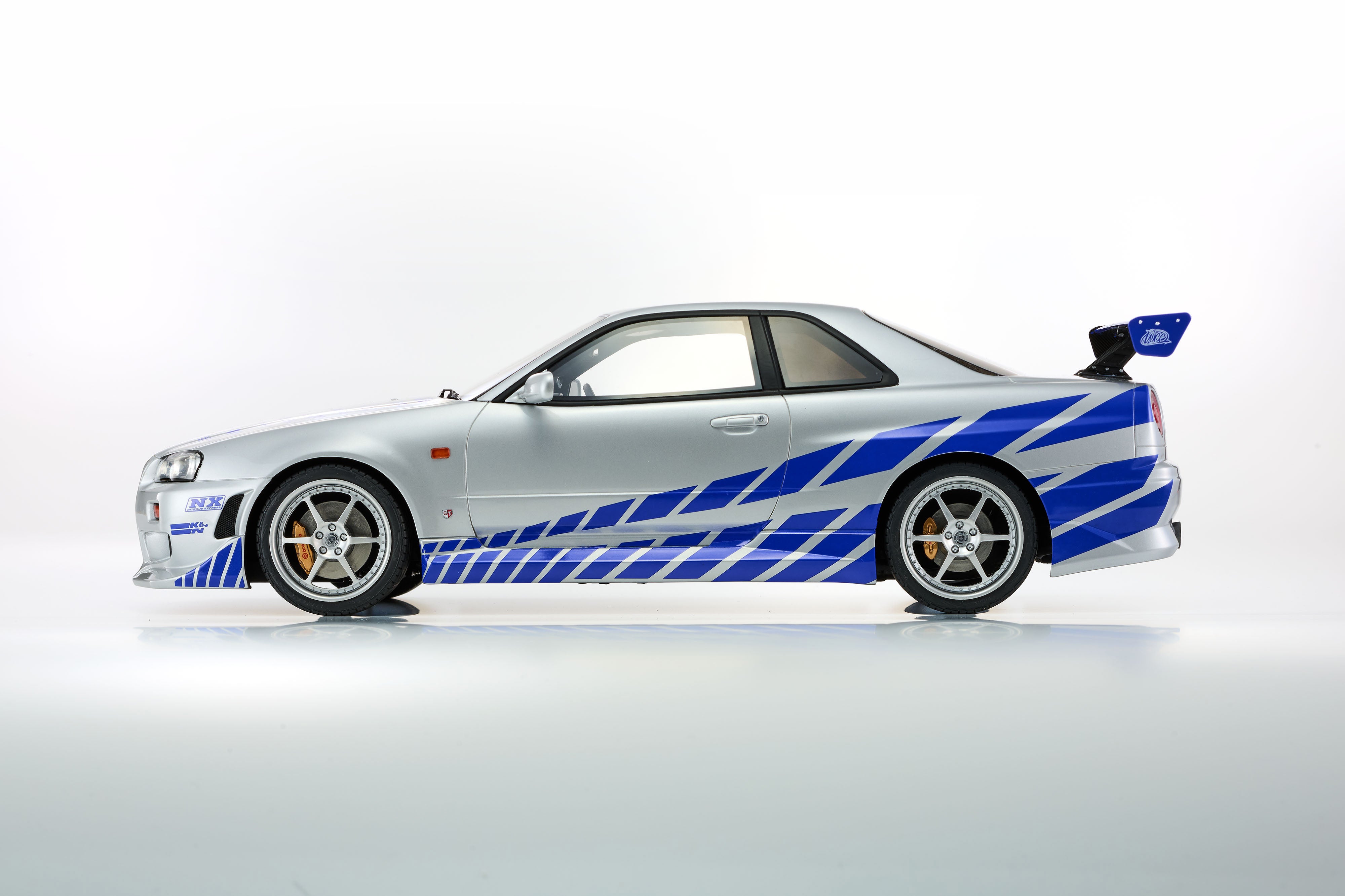 値下げ！！未開封Kyosho スカイラインGTR No.012 Preorder] Kyosho 1:12 Nissan Skyline R34 GT-R 2001 Blue with