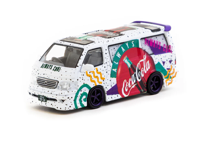 Tarmac Works 1:64 Toyota Hiace Wagon Custom Coca-Cola Delivery Van T64-078-CC
