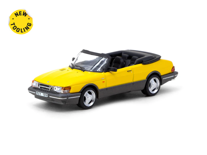 Tarmac Works 1:64 Saab 900 Turbo Convertible Yellow T64G-067-YE