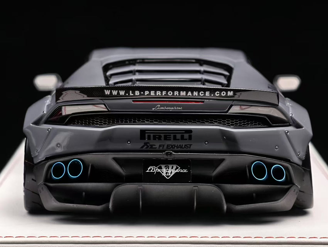 LB-PERFORMANCE 1:18 LIBERTY WALK Lamborghini Huracan LP610 Resin Cement Grey