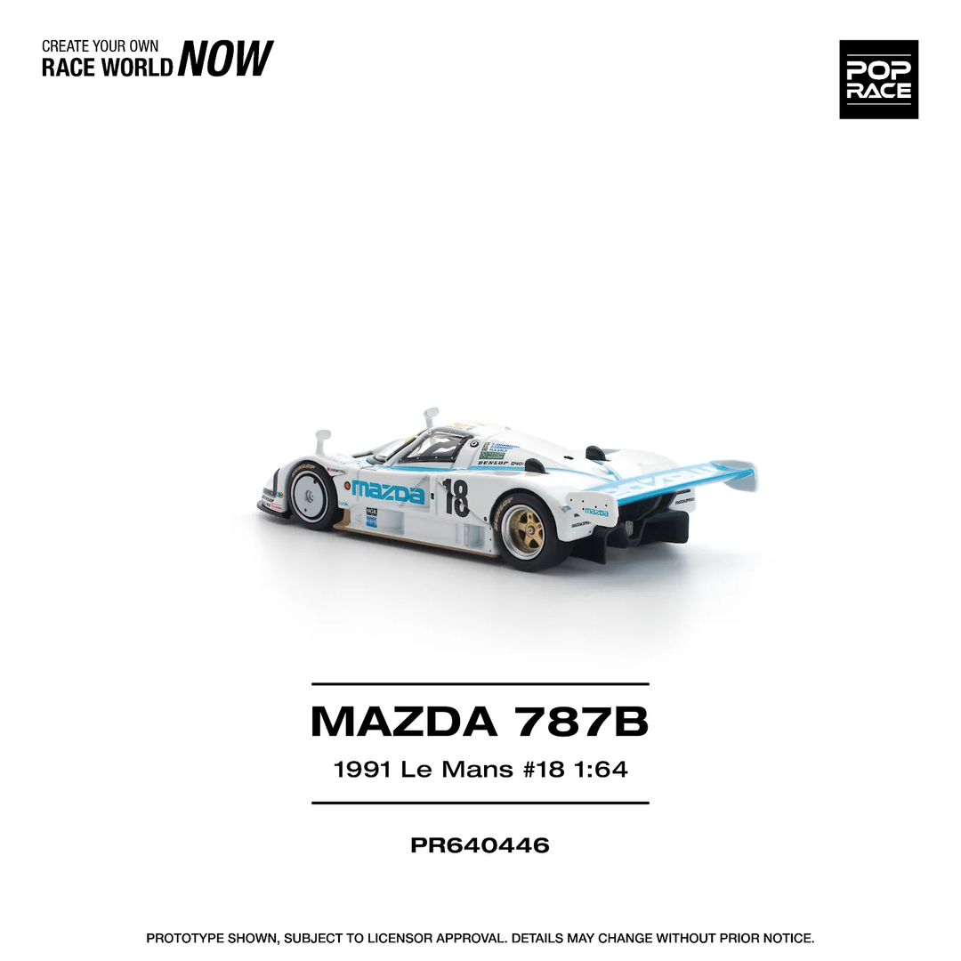 ペンマジ Preorder] POPRACE 1:64 MAZDA 787B 1991 LE MANS 24HRS #18 PR640446