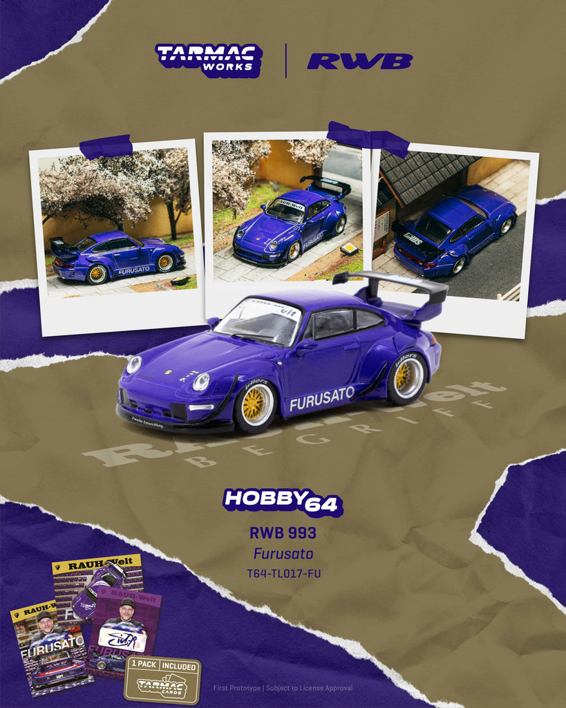 Preorder] Tarmac Works 1:64 Porsche RWB 993 Furusato T64-TL017-FU