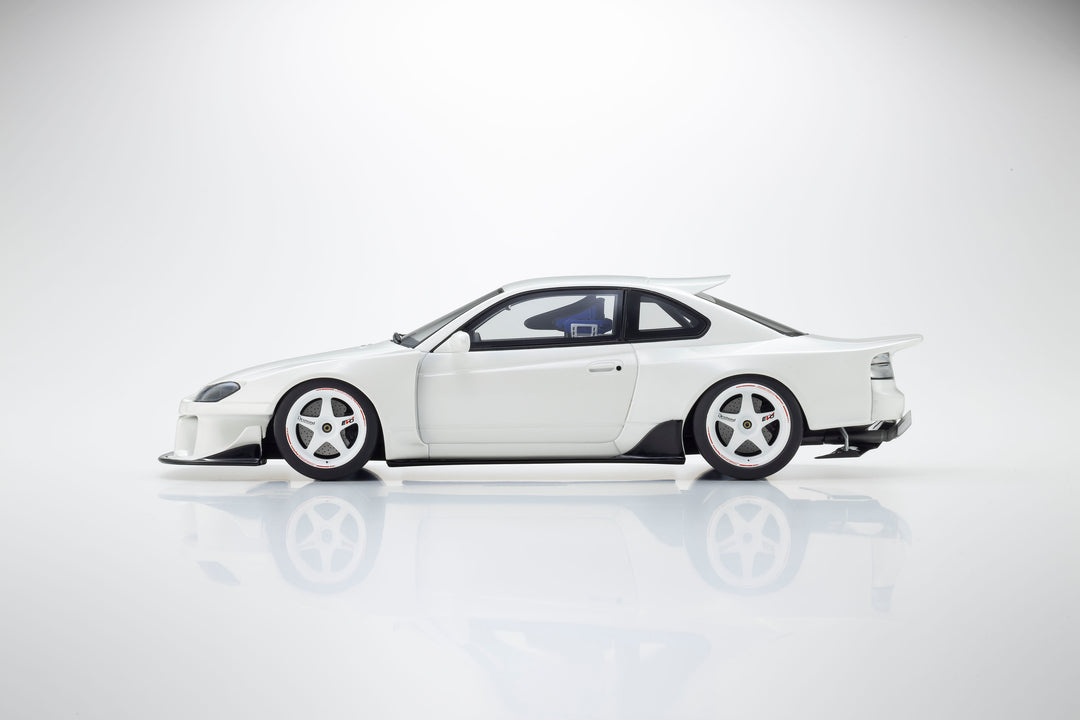 [Preorder] Kyosho 1:18 Nissan Silvia S15 Khyzyl Saleem (White) KSR18066W