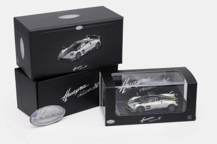 LCD 1:64 Pagani Huayra Roadster BC-Silver Green 2025 Shanghai Toy Fair package LCD64011-SG