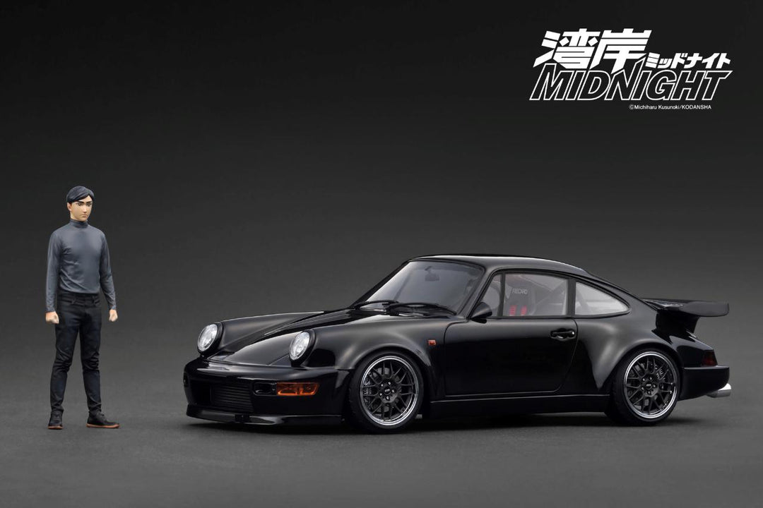 [Preorder] Ignition Model 1:18 Porsche Blackbird (964) Black MIDNIGHT  With Mr. Tatsuya Shima IG3593