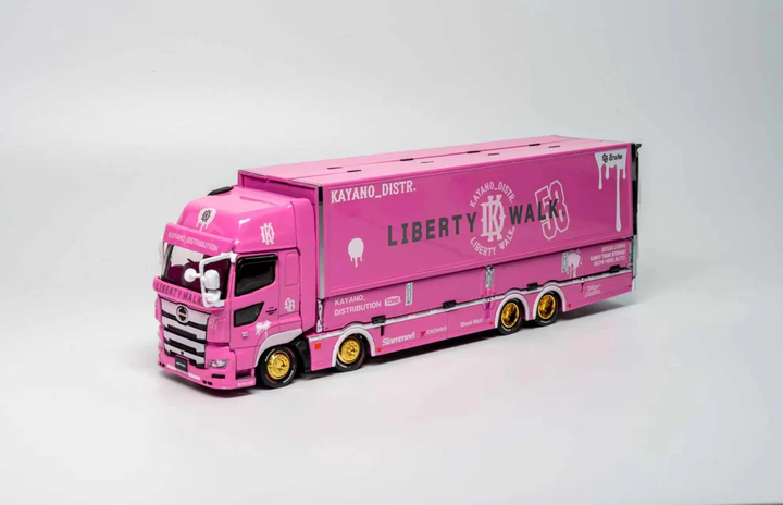 GCD 1:64 HINO 700 LB PINK - KAYANO DIST EDITION KS-093-738