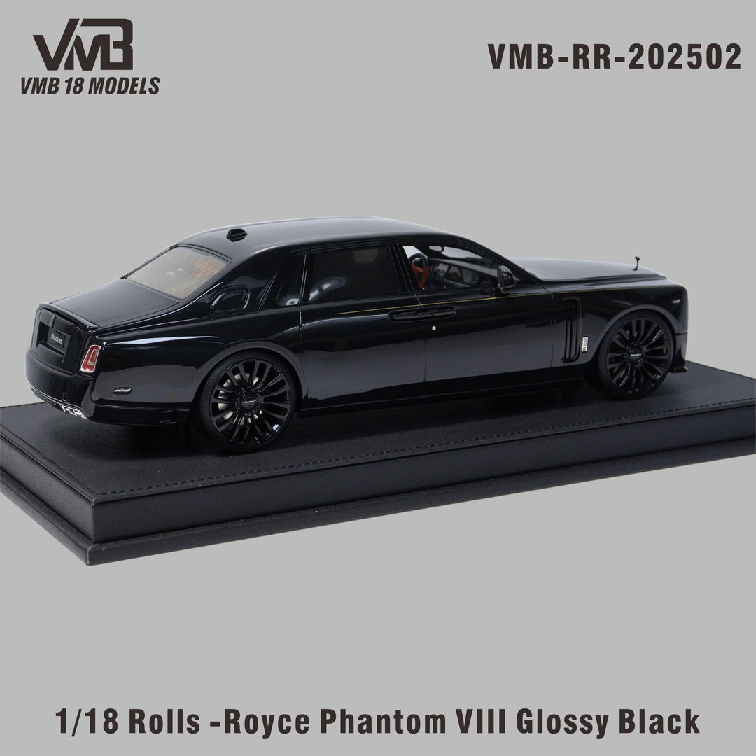 [Preorder] VMB 1:18 Rolls-Royce Phantom Vlll -  Black VMB-RR-202502