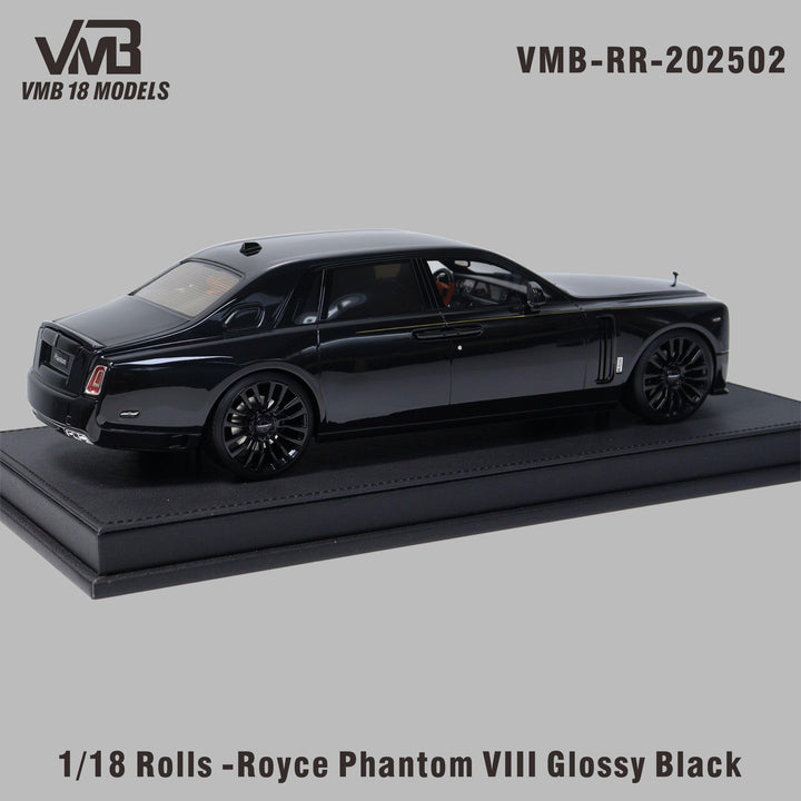[Preorder] VMB 1:18 Rolls-Royce Phantom Vlll -  Black VMB-RR-202502