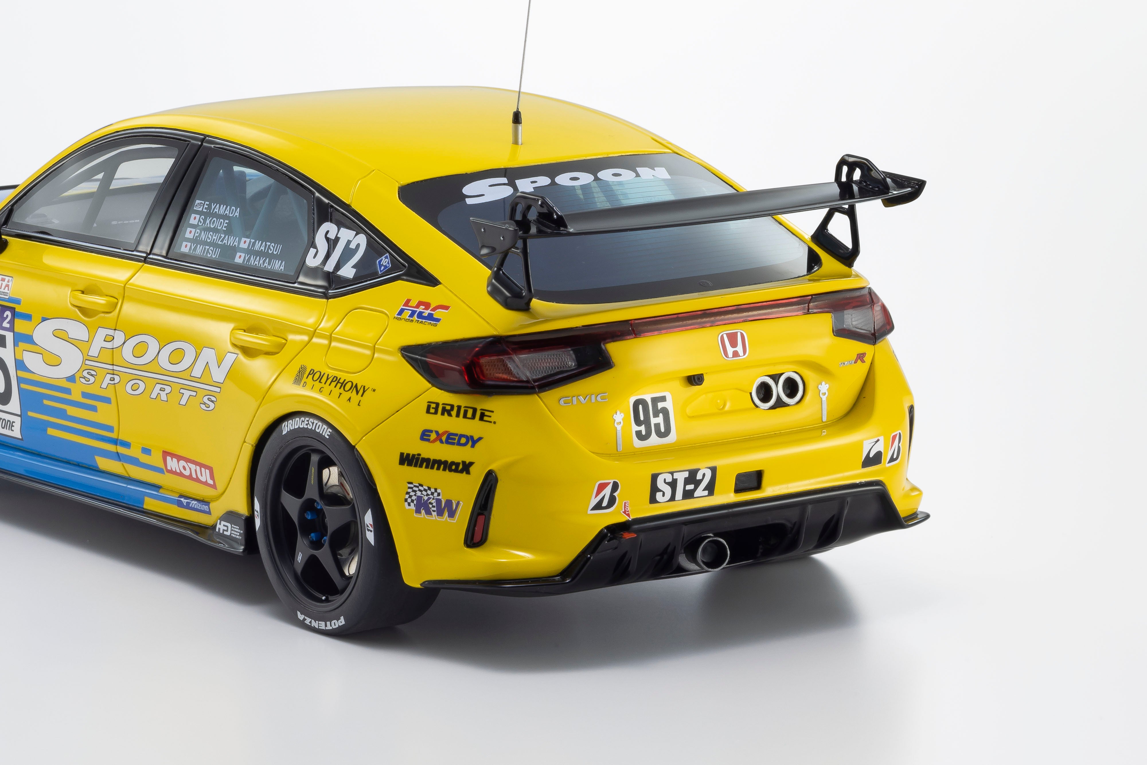 Preorder] Kyosho 1:18 Honda Civic(FL5) SPOON #95 KSR18067Y
