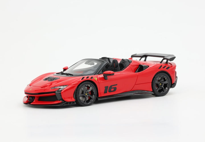 BBR Model 1:43 Ferrari SF90 XX Spider race n. 16 Rosso Corsa 322 e base carb BBRC286B16