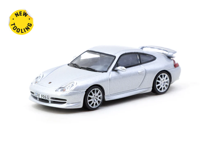 Tarmac Works 1:64 Porsche 911 GT3 (type 996) Silver T64G-069-SL