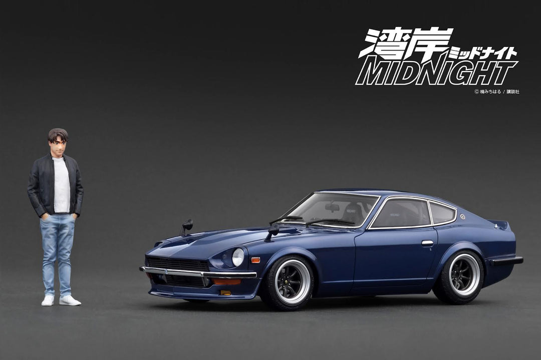 [Preorder] Ignition Model 1:18 NISSAN Fairlady Z (S30) Blue MIDNIGHT Devil's Z With Mr. Akio Asakura IG3591