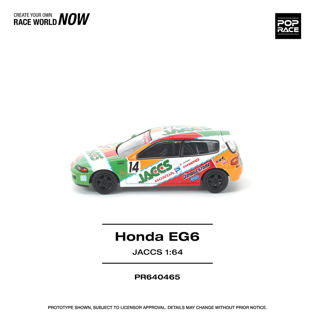 [Preorder] POPRACE 1:64 HONDA CIVIC (EG6) JACCS PR640465