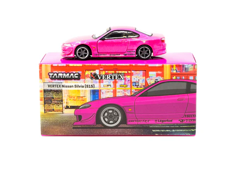 Tarmac Works 1:64 VERTEX Nissan Silvia S15 - Pink Metallic T64G Tarmac Works 1:64 VERTEX Nissan Silvia S15 - Pink Metallic T64G