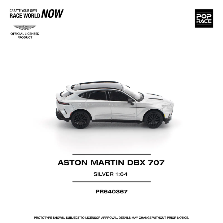 [Preorder] POPRACE 1:64 ASTON MARTIN DBX 707 SILVER PR640367