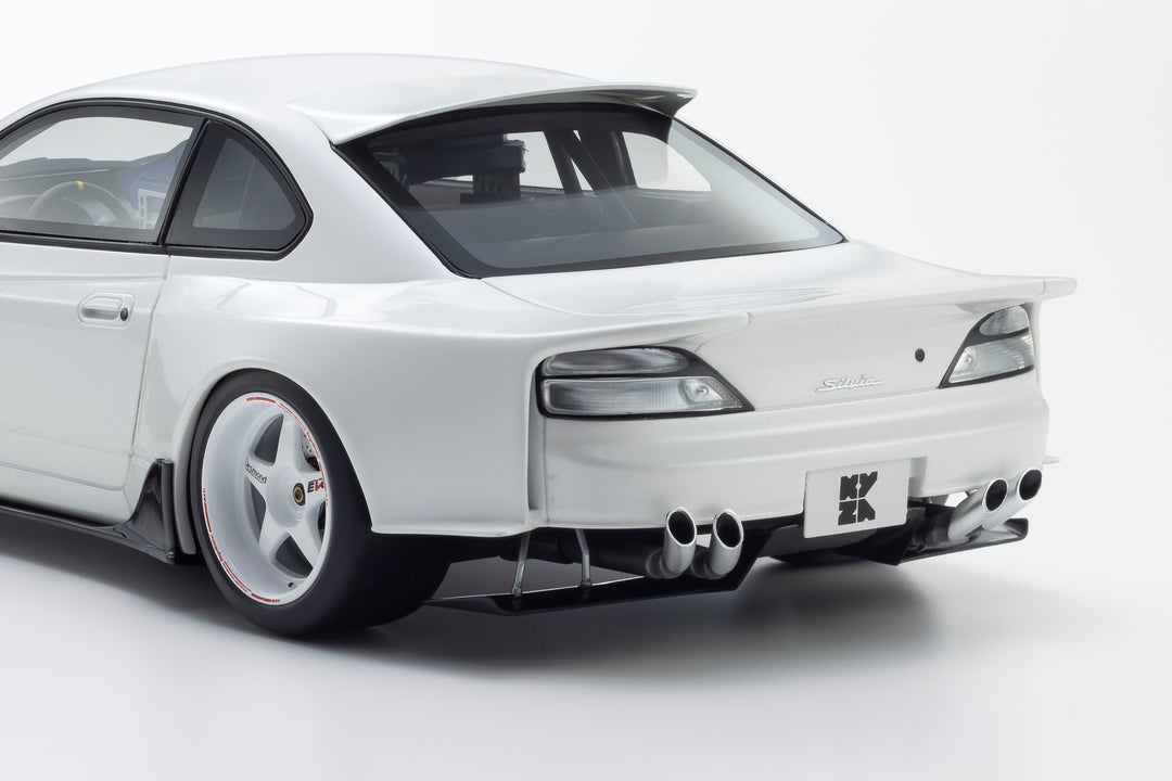 [Preorder] Kyosho 1:18 Nissan Silvia S15 Khyzyl Saleem (White) KSR18066W