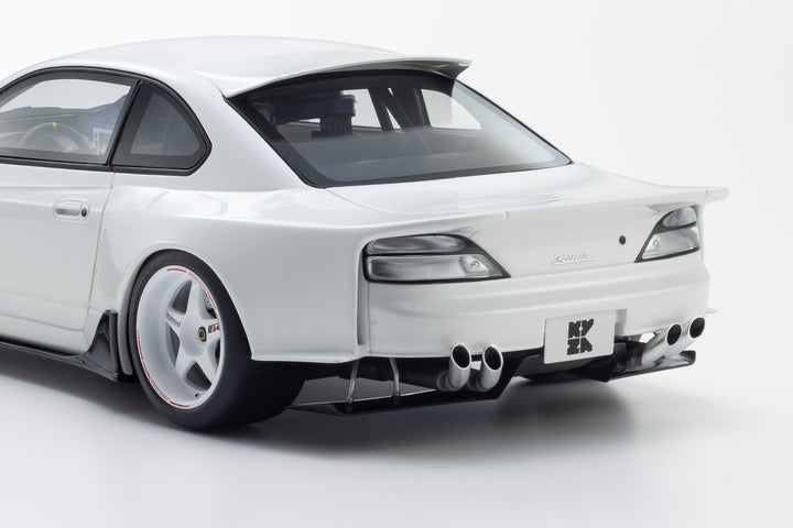 [Preorder] Kyosho 1:18 Nissan Silvia S15 Khyzyl Saleem (White) KSR18066W