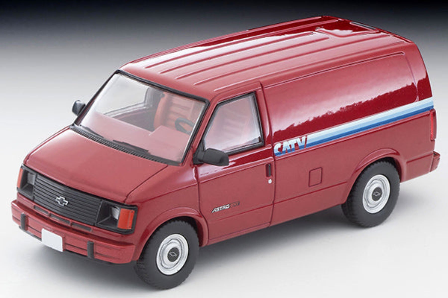 TOMYTEC 1/64 Chevrolet Astro Van × 2 Tomytec TLVN 1:64 Chevrolet Astro Van (red) – Horizon Diecast