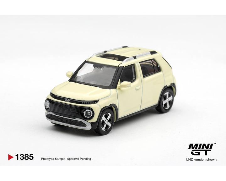 [Preorder] Mini GT 1:64 Hyundai Casper Butter Cream Yellow Pearl – Korea Exclusives – Limited Edition MGT01385-L