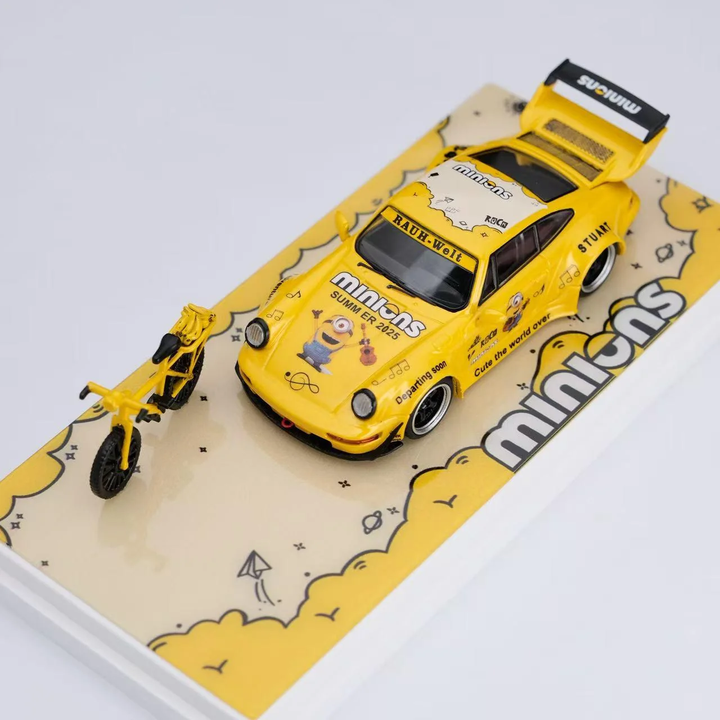 Ultimate Player 1:64 Porsche 964 &amp; 993 Yellow Minions Livery (2 Versions)