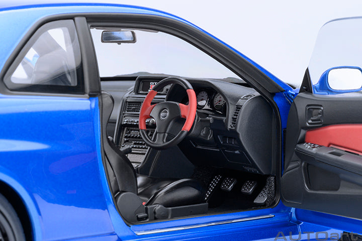 AUTOart 1:18 Nismo R-34 GTR Z-Tune in Bayside Blue with Carbon Bonnet