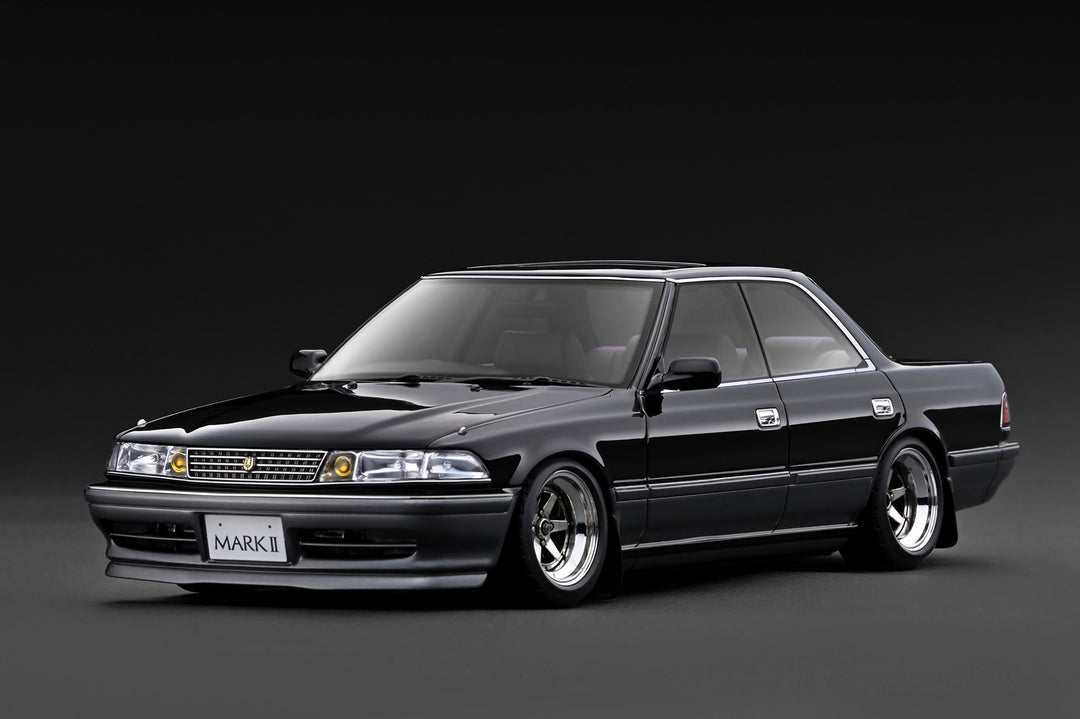 [Preorder] Ignition Model 1:18 TOYOTA MARKⅡ2.5 Grande LIMITED (JZX81) Black/Gun Metallic IG3859