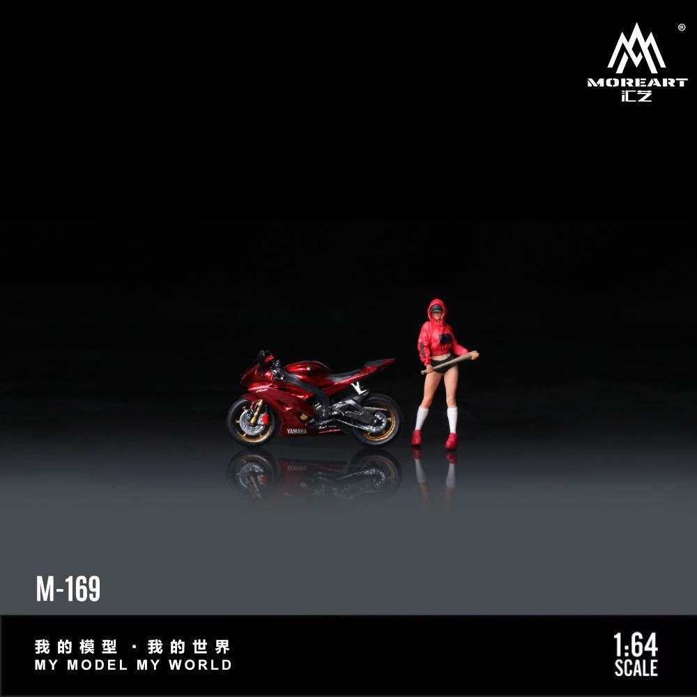 MoreArt 1:64 Yamaha R6 Baseball Girl Motorcycle Girl MO222169