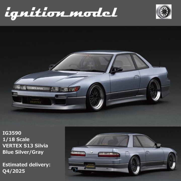 [Preorder] Ignition Model 1:18 VERTEX S13 Silvia Blue Metallic IG3590