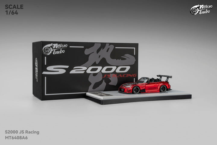 [Preorder] Microturbo 1:64 Custom Honda S2000 JS Racing Transparent Red MT6408A6