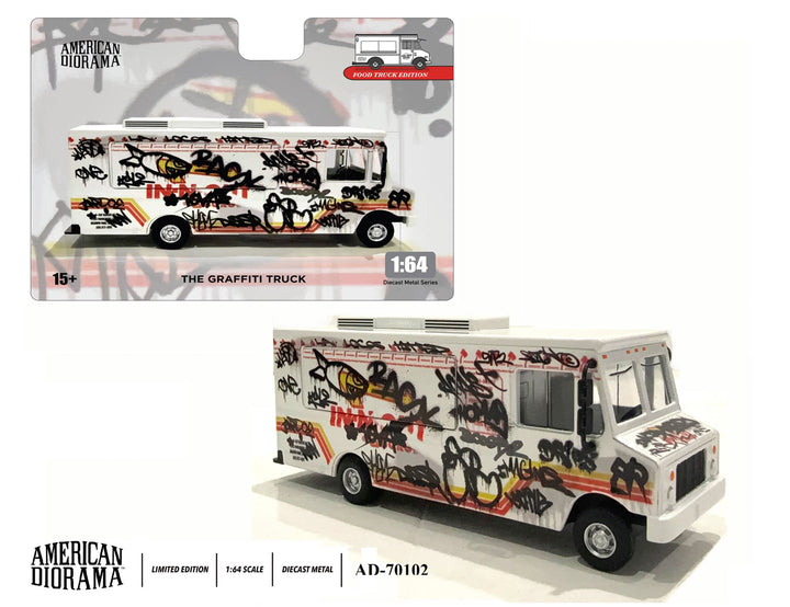 [Preorder] American Diorama 1:64 Food Truck series – Graffiti style AD-70102
