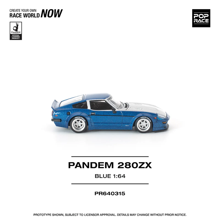 [Preorder] POPRACE 1:64 DATSUN PANDEM 280ZX BLUE PR640315