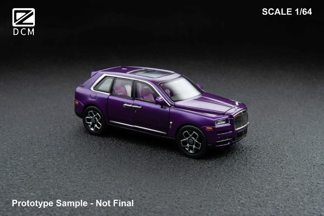 DCM 1:64 Rolls Royce Cullinan Purple (2 Colours)