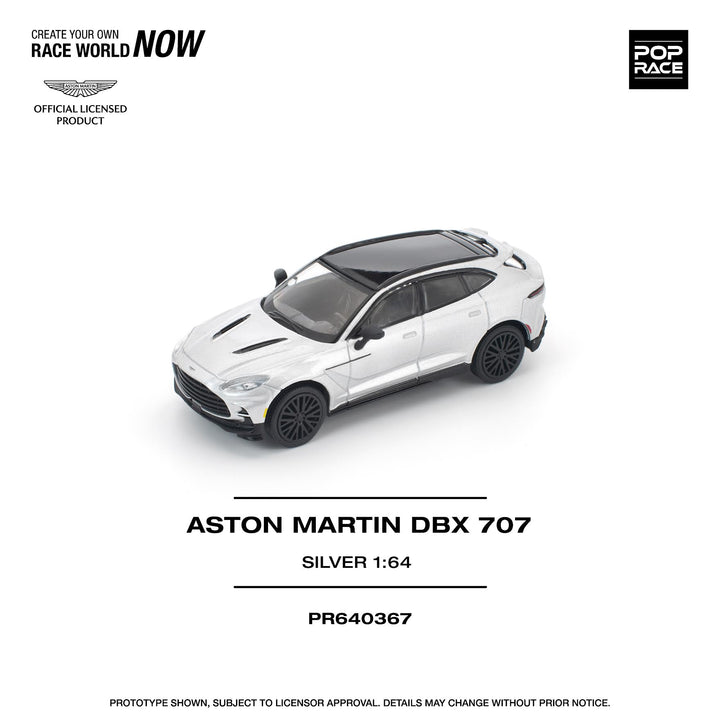 [Preorder] POPRACE 1:64 ASTON MARTIN DBX 707 SILVER PR640367
