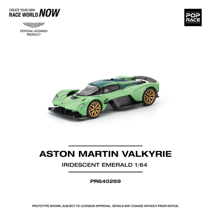 [Preorder] POPRACE 1:64 ASTON MARTIN VALKYRIE IRIDESCENT EMERALD PR640269