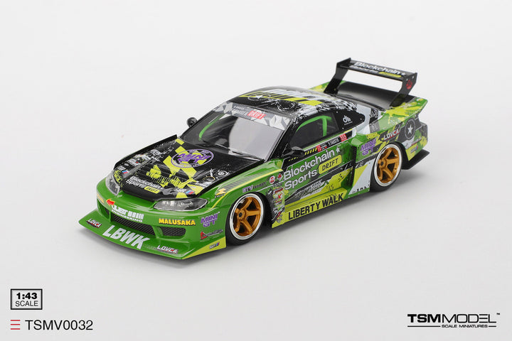 [Preorder] TSM 1:43 Nissan LB-Super Silhouette S15 SILVIA  #555 V2   2024 Formula Drift Japan	TSMV0032