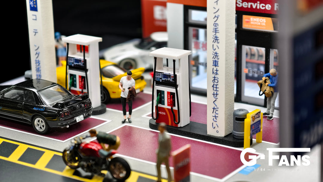 [Preorder] G-Fans 1:64 ENEOS Gas Station Building Scene 710038