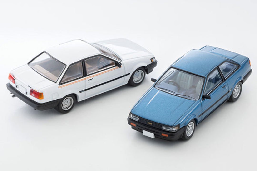 Tomytec TLVN 1:64 Toyota Corolla Levin 2-door lime (white) 1983 LV-N284e