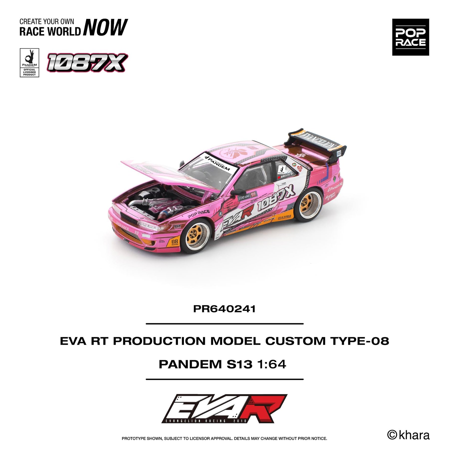 Preorder] POPRACE 1:64 PANDEM SILVIA S13 EVA RT PRODUCTION