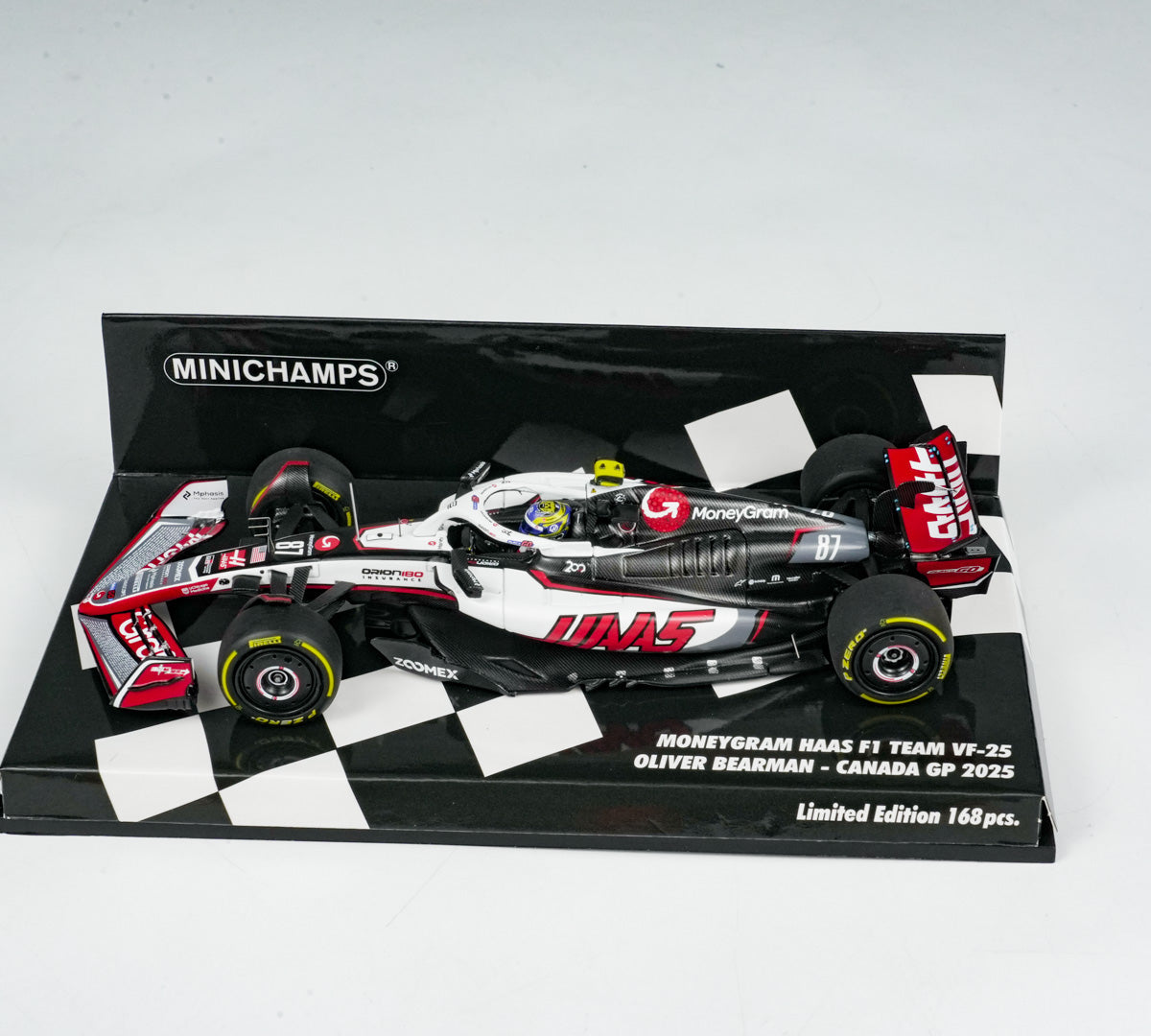 MINICHAMPS 1:43 MONEYGRAM HAAS F1 TEAM VF-25 - OLIVER BEARMAN