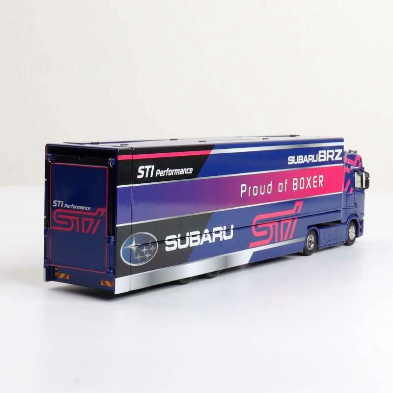 [Preorder] Kengfai &amp; MAXWELL 1:64 Scania S730 V8 Double-Deck Enclosed Wing-Body Transporter (2 Versions)