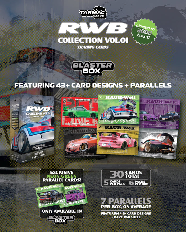 [Preorder] Tarmac Works Tarmac Cards RWB Collection Vol.01- Blaster Box TC-RWBC-B01