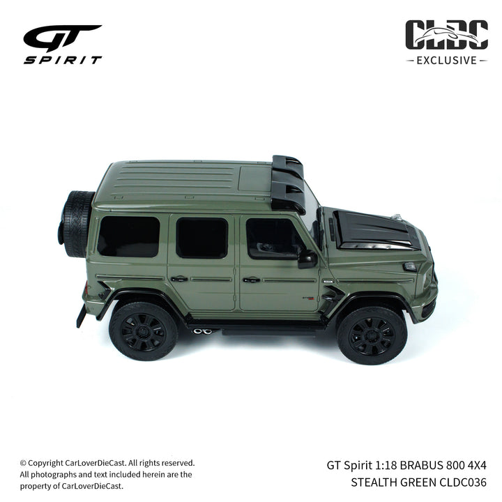 [Preorder] GT Spirit 1:18 BRABUS 800 4X4 STEALTH GREEN CLDC036