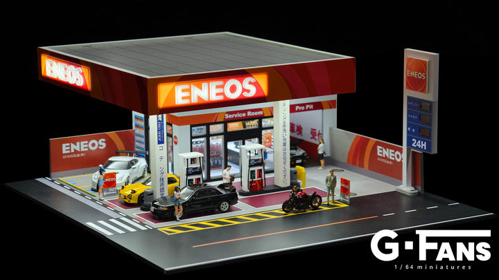 [Preorder] G-Fans 1:64 ENEOS Gas Station Building Scene 710038