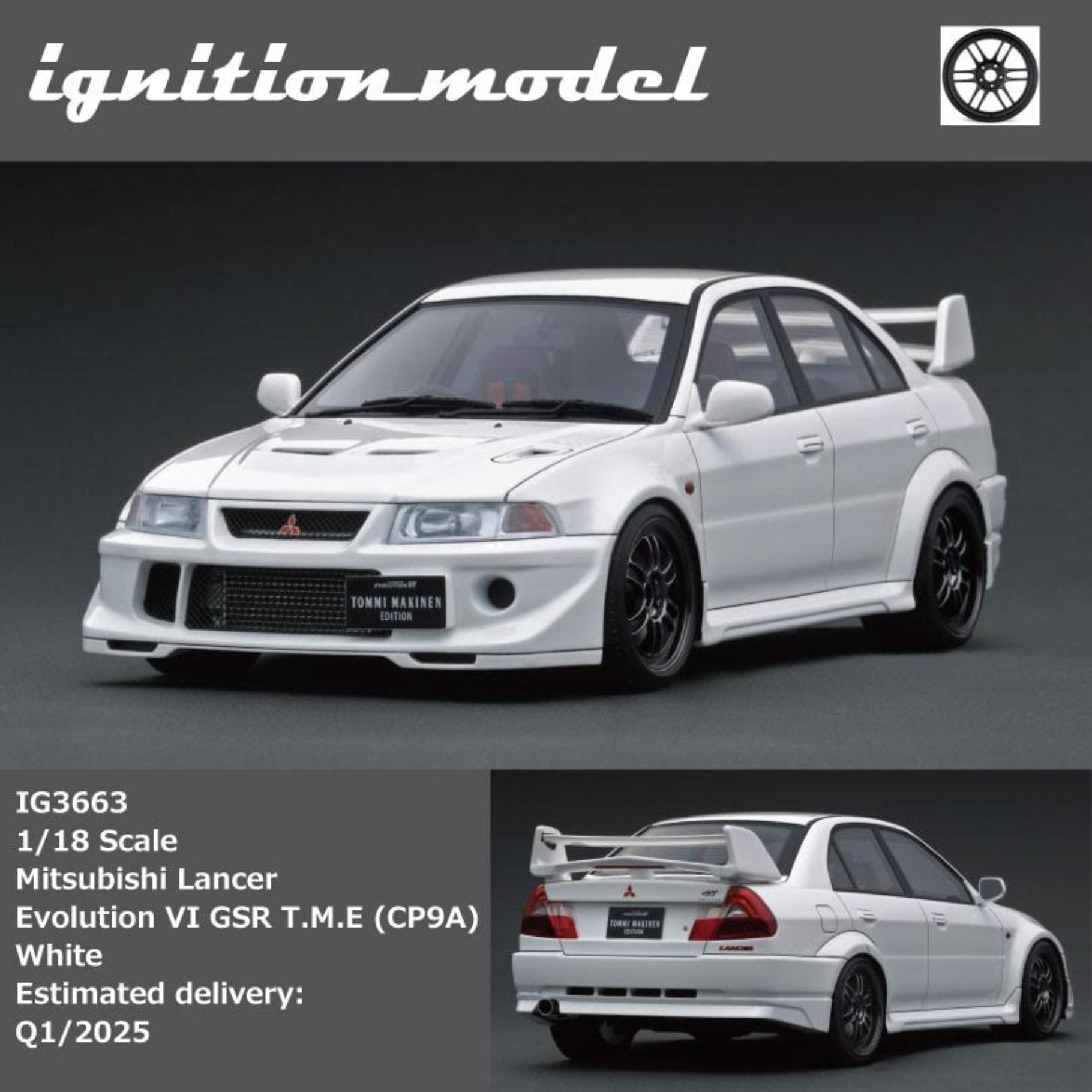 Preorder] Ignition Model 1:18 Mitsubishi Lancer Evolution VI GSR T.M. –  Horizon Diecast