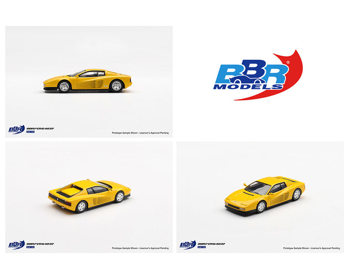 [Preorder] BBR Models 1:64 1989 Ferrari Testarossa – Giallo Modena – Limited Edition BBRFER64037
