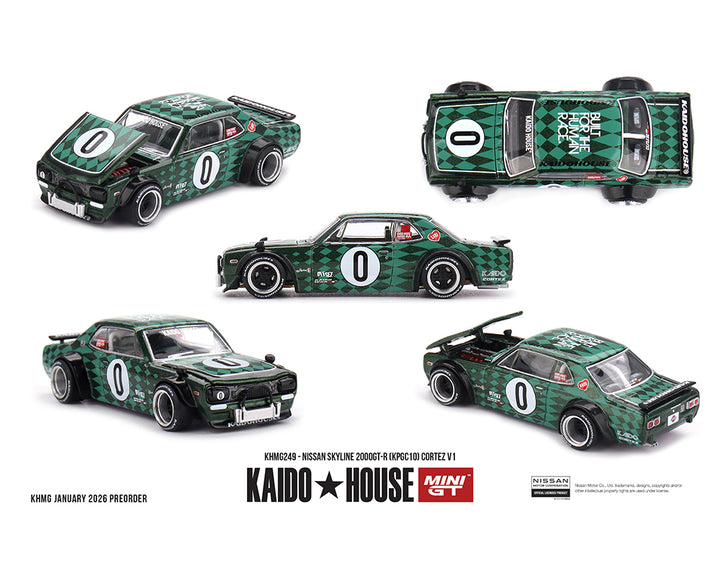 [Preorder] Kaido House x Mini GT 1:64 Nissan Skyline 2000GT-R (KPGC10) Cortez V1 KHMG24