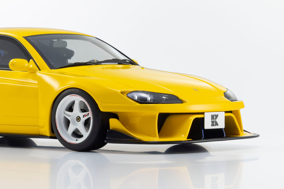 [Preorder] Kyosho 1:18 Nissan Silvia S15 Khyzyl Saleem (Yellow) KSR18066Y