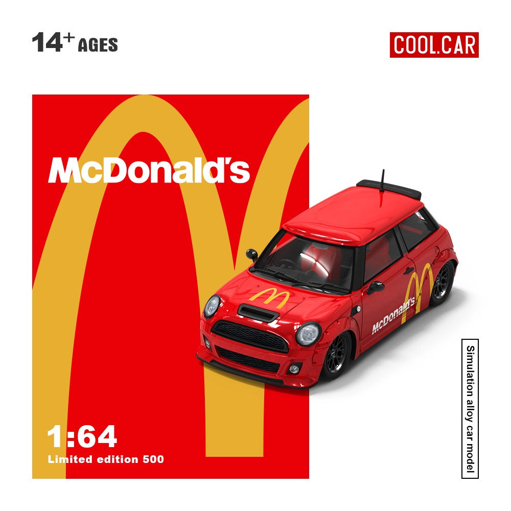 Cool Car 1:64 Mini Cooper with McDonald's Livery (2 Versions) CC643639/CC643639-1