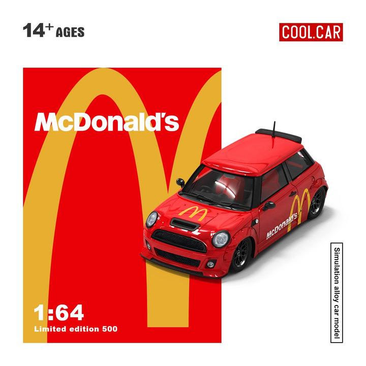 Cool Car 1:64 Mini Cooper with McDonald's Livery (2 Versions) CC643639/CC643639-1